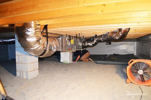 Crawl Space moisture control example