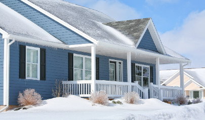 Snowy home