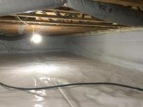 Basement after water proofing