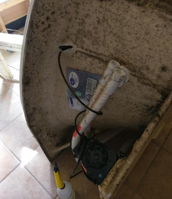 Mold under jacuzzi