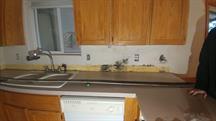 Mold growth on kitchen walls