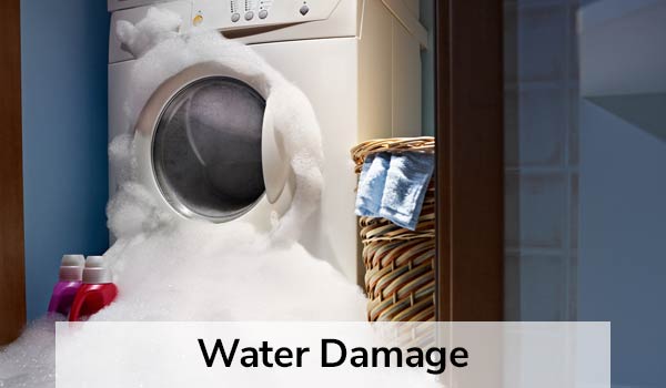 Washing machine water damage